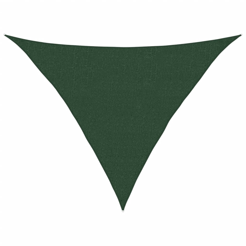 Vela Parasole 160 g/m² Verde Scuro 2,5x2,5x3,5 m in HDPE | homemem39