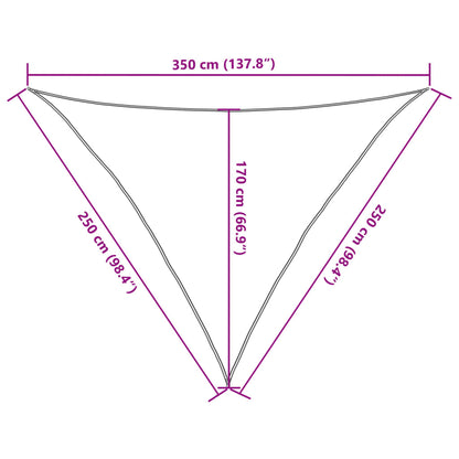 Vela Parasole 160 g/m² Verde Scuro 2,5x2,5x3,5 m in HDPE | homemem39