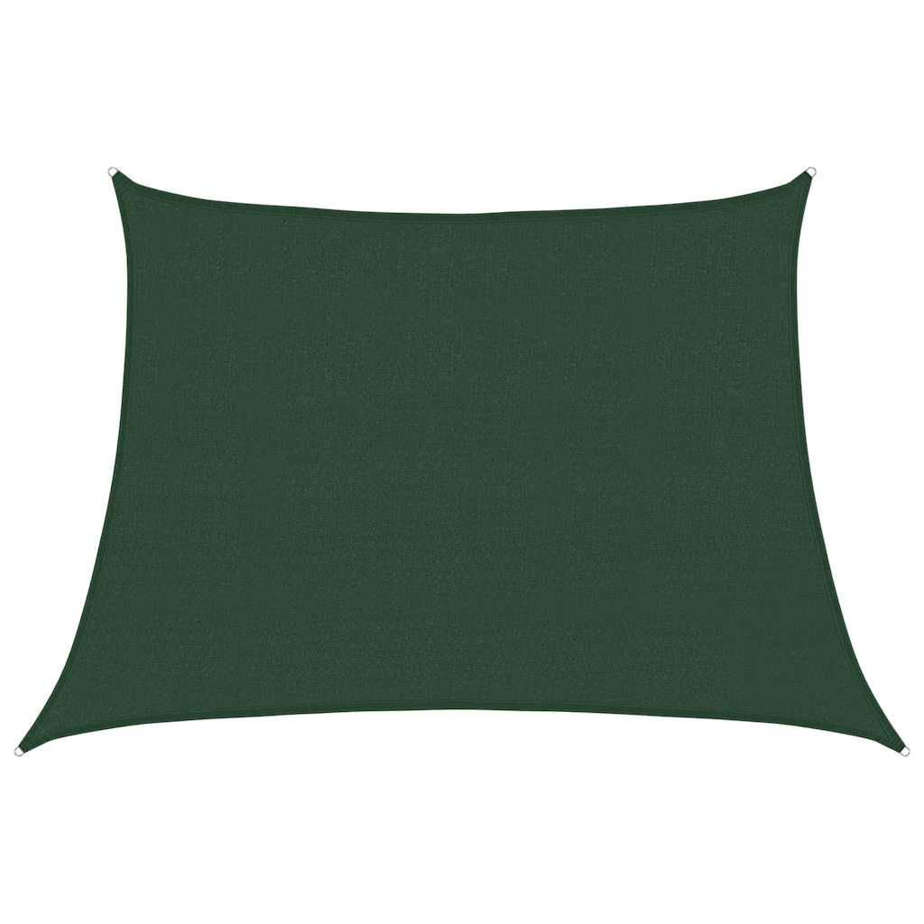 Vela Parasole 160 g/m² Trapezio Verde Scuro 4/5x3 m in HDPE | homemem39