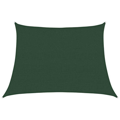 Vela Parasole 160 g/m² Trapezio Verde Scuro 4/5x3 m in HDPE | homemem39