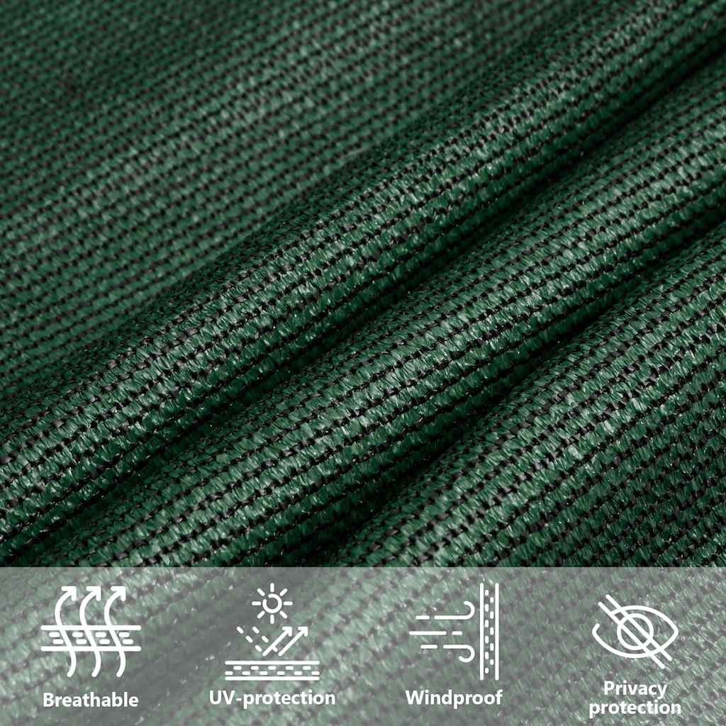 Vela Parasole 160 g/m² Trapezio Verde Scuro 4/5x3 m in HDPE | homemem39