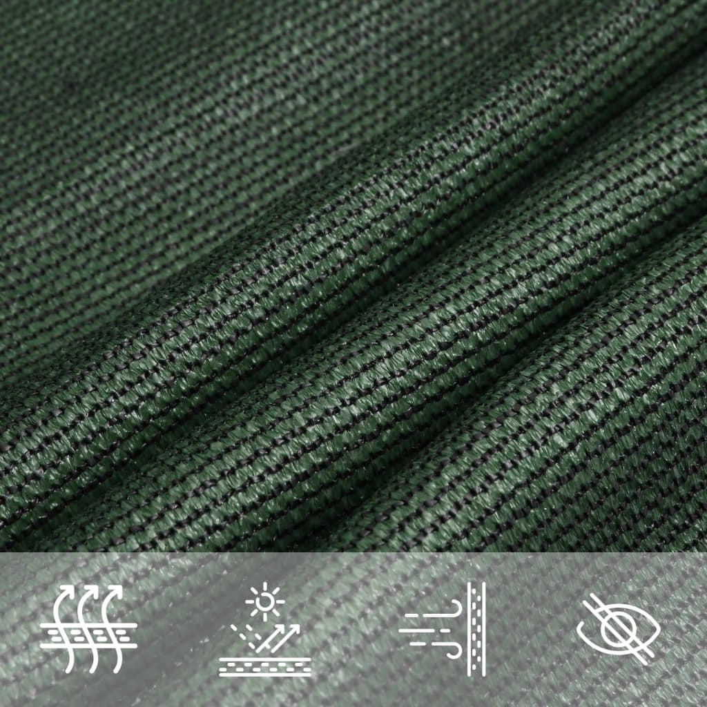 Vela Parasole 160 g/m² Verde Scuro 4/5x4 m in HDPE | homemem39