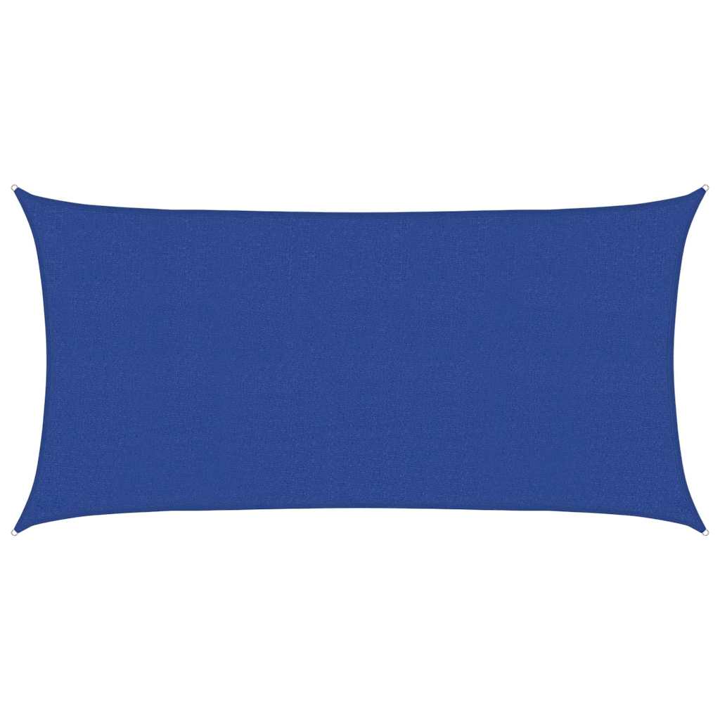 Vela Parasole 160 g/m² Rettangolare Blu 2,5x5 m in HDPE