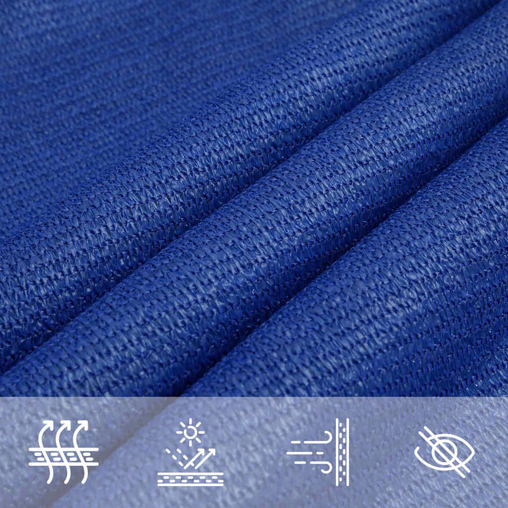 Vela Parasole 160 g/m² Rettangolare Blu 2,5x5 m in HDPE | homemem39