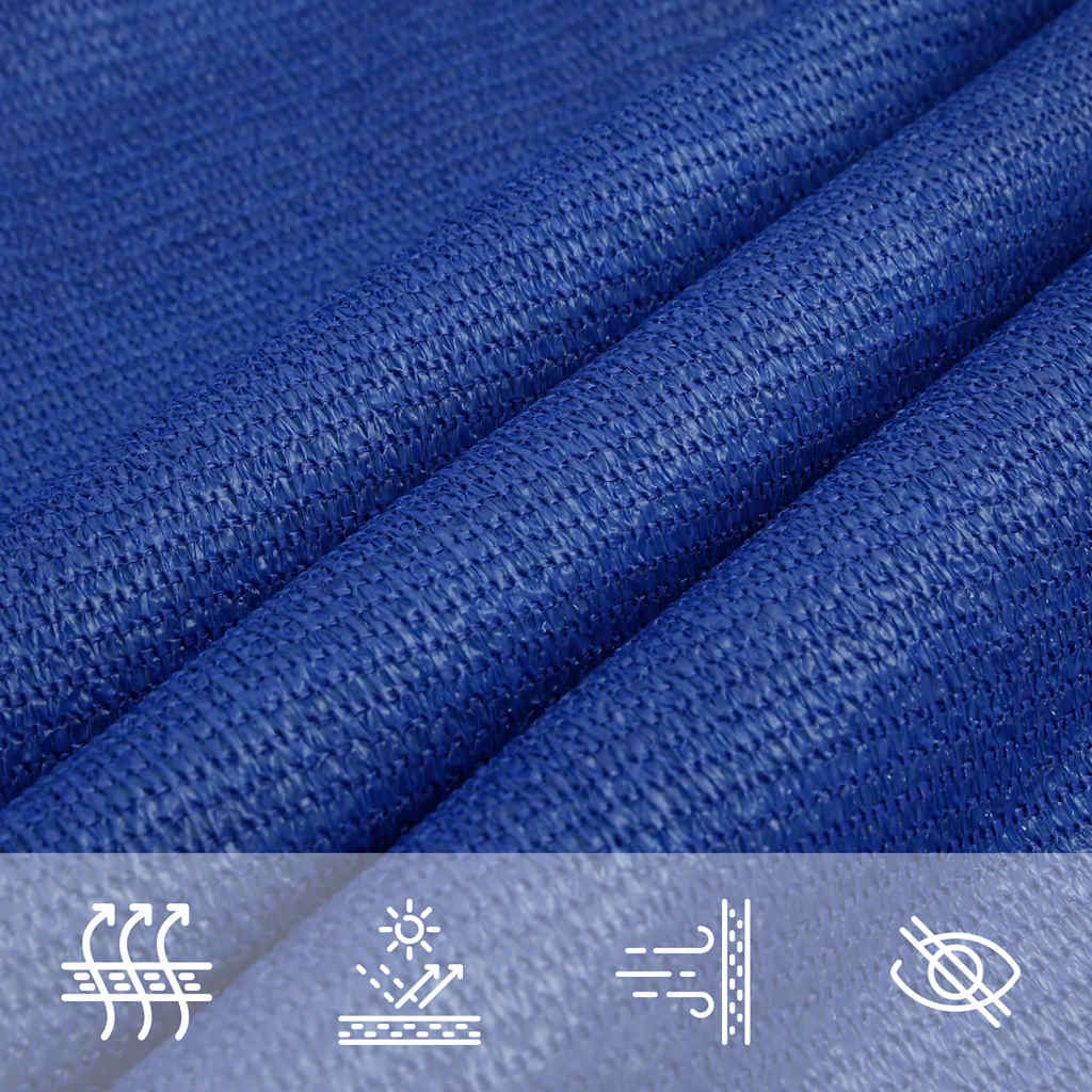 Vela Parasole 160 g/m² Triangolare Blu 4x5x5 m in HDPE | homemem39