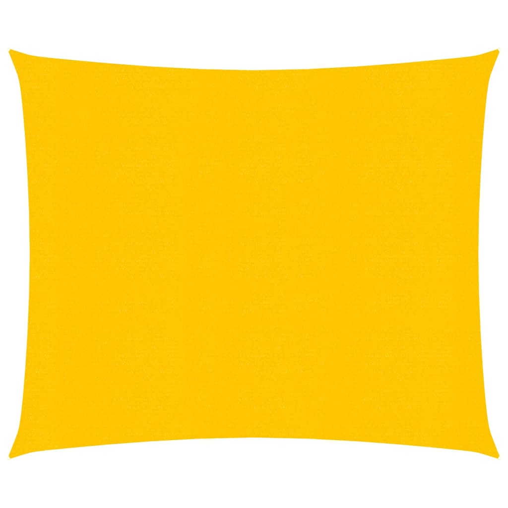 Vela Parasole 160 g/m² Quadrata Giallo 4x4 m in HDPE