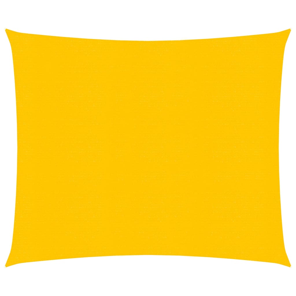 Vela Parasole 160 g/m² Quadrata Giallo 5x5 m in HDPE