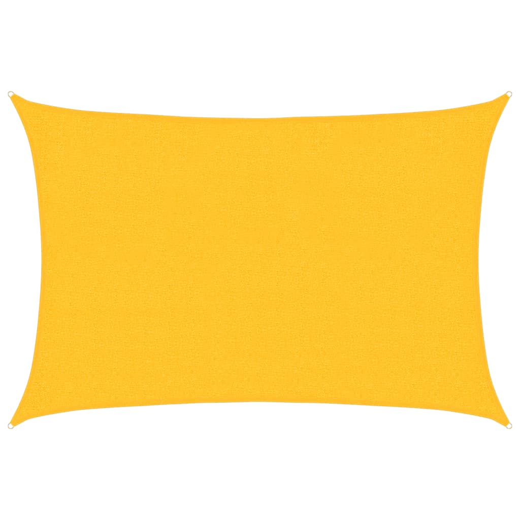 Vela Parasole 160 g/m² Rettangolare Giallo 2x2,5 m in HDPE