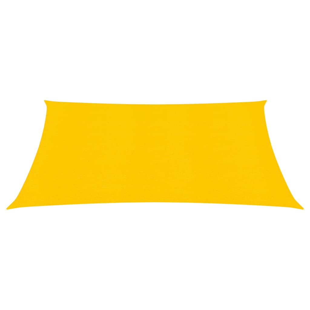 Vela Parasole 160 g/m² Rettangolare Giallo 2x2,5 m in HDPE