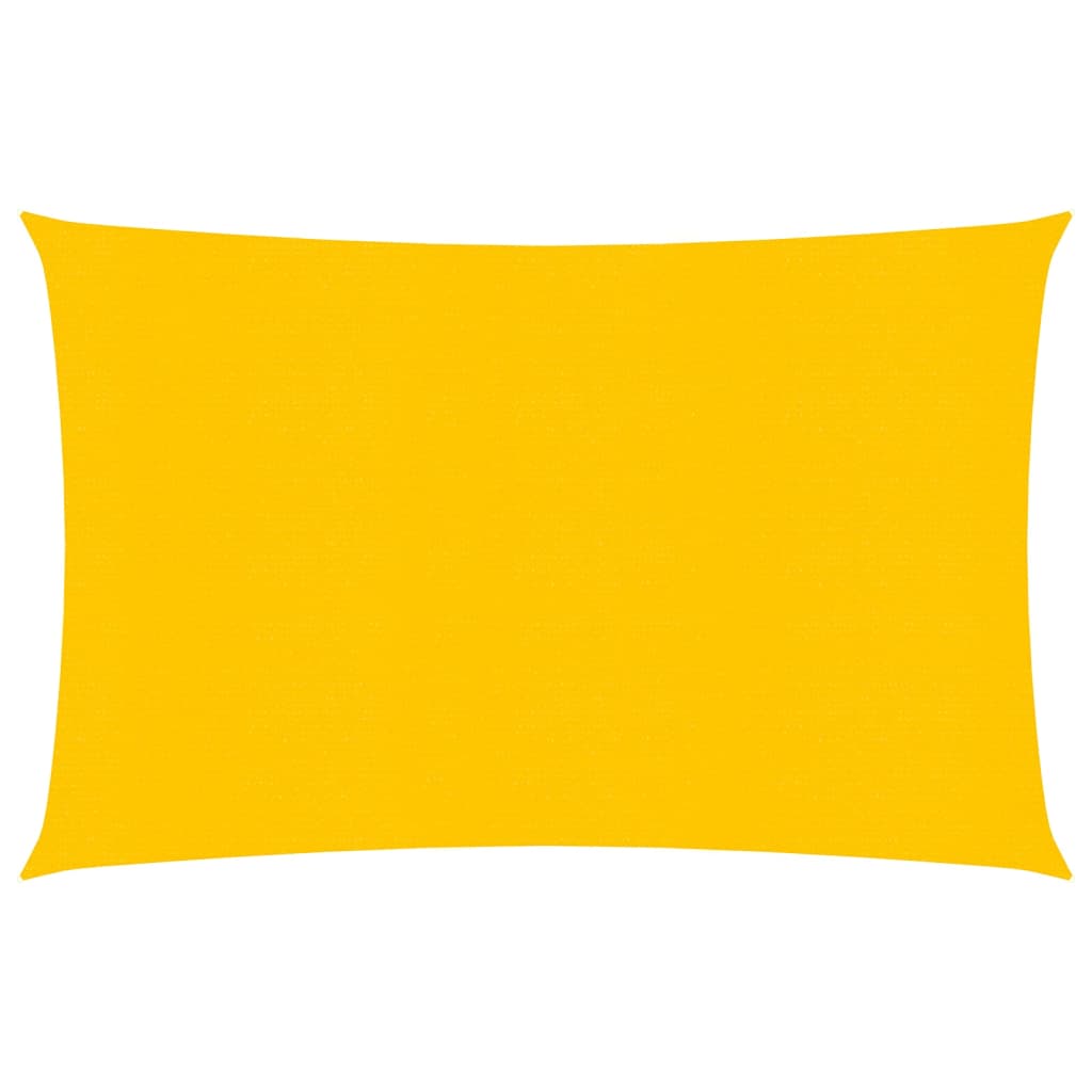 Vela Parasole 160 g/m² Rettangolare Giallo 3,5x4,5 m in HDPE