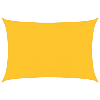 Vela Parasole 160 g/m² Rettangolare Giallo 3,5x5 m in HDPE