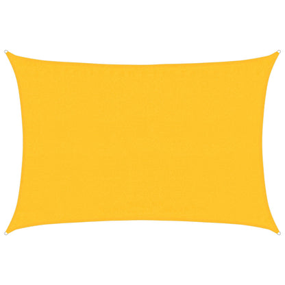 Vela Parasole 160 g/m² Rettangolare Giallo 3,5x5 m in HDPE