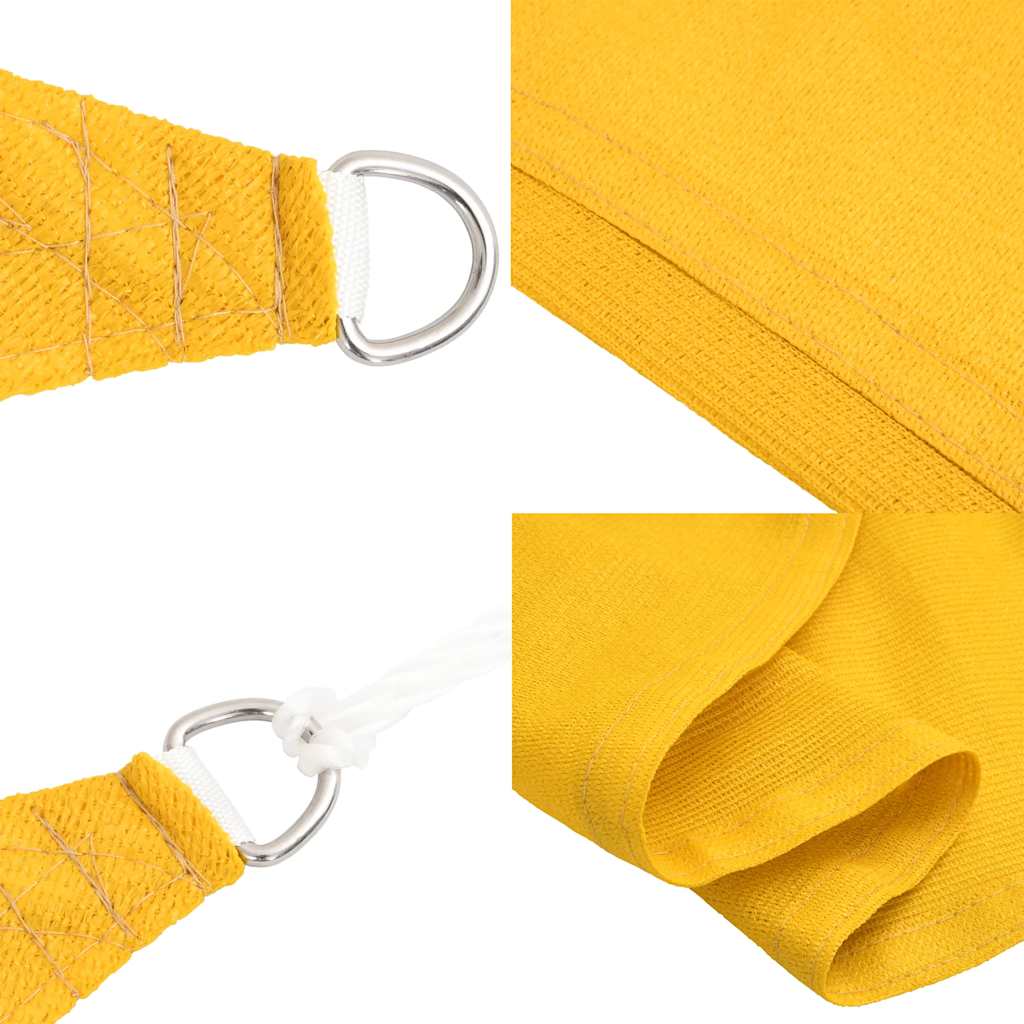 Vela Parasole 160 g/m² Rettangolare Giallo 3,5x5 m in HDPE | homemem39