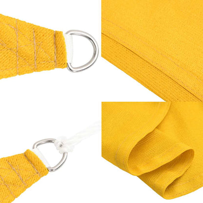 Vela Parasole 160 g/m² Rettangolare Giallo 3,5x5 m in HDPE