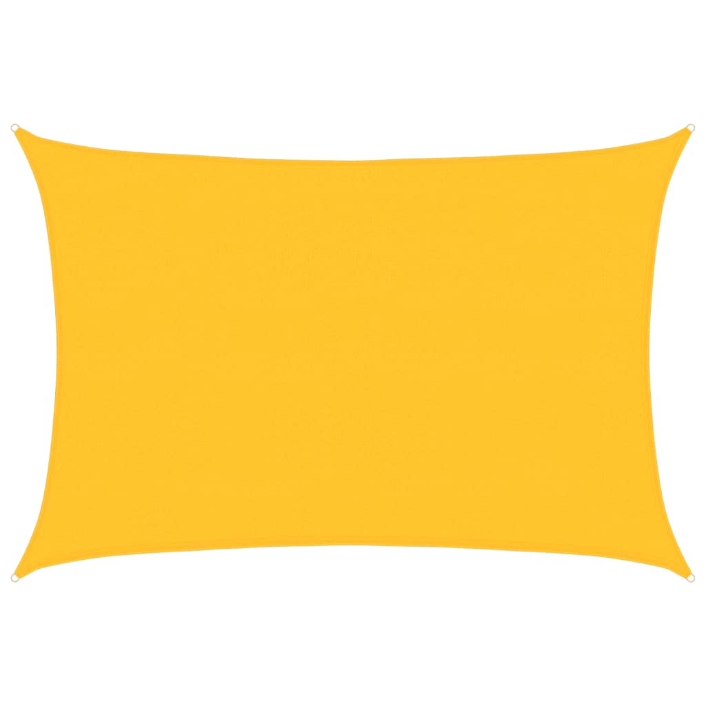 Vela Parasole 160 g/m² Rettangolare Giallo 4x5 m in HDPE | homemem39