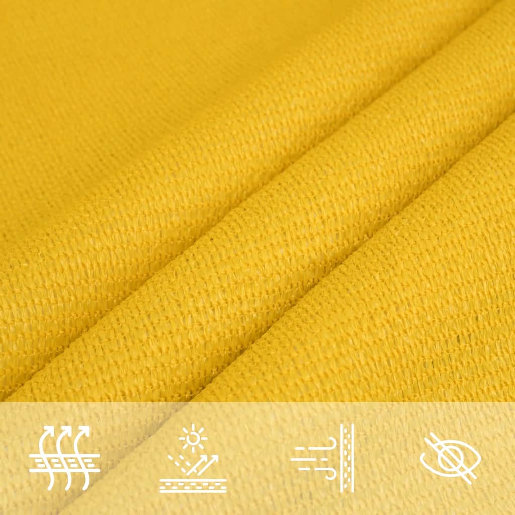Vela Parasole 160 g/m² Rettangolare Giallo 4x7 m in HDPE