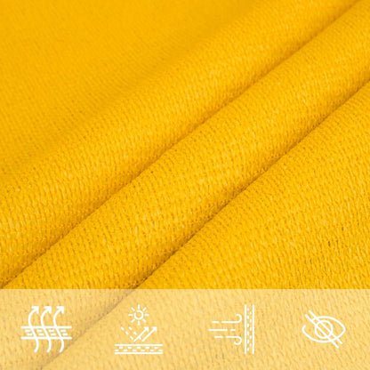 Vela Parasole 160 g/m² Rettangolare Giallo 5x7 m in HDPE | homemem39