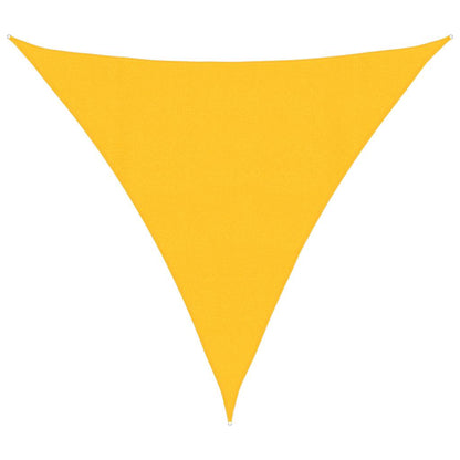 Vela Parasole 160 g/m² Triangolare Giallo 4x4x4 m in HDPE