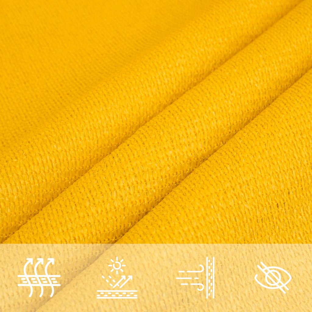 Vela Parasole 160 g/m² Trapezio Giallo 4/5x3 m in HDPE | homemem39