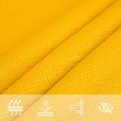 Vela Parasole 160 g/m² Trapezio Giallo 4/5x3 m in HDPE