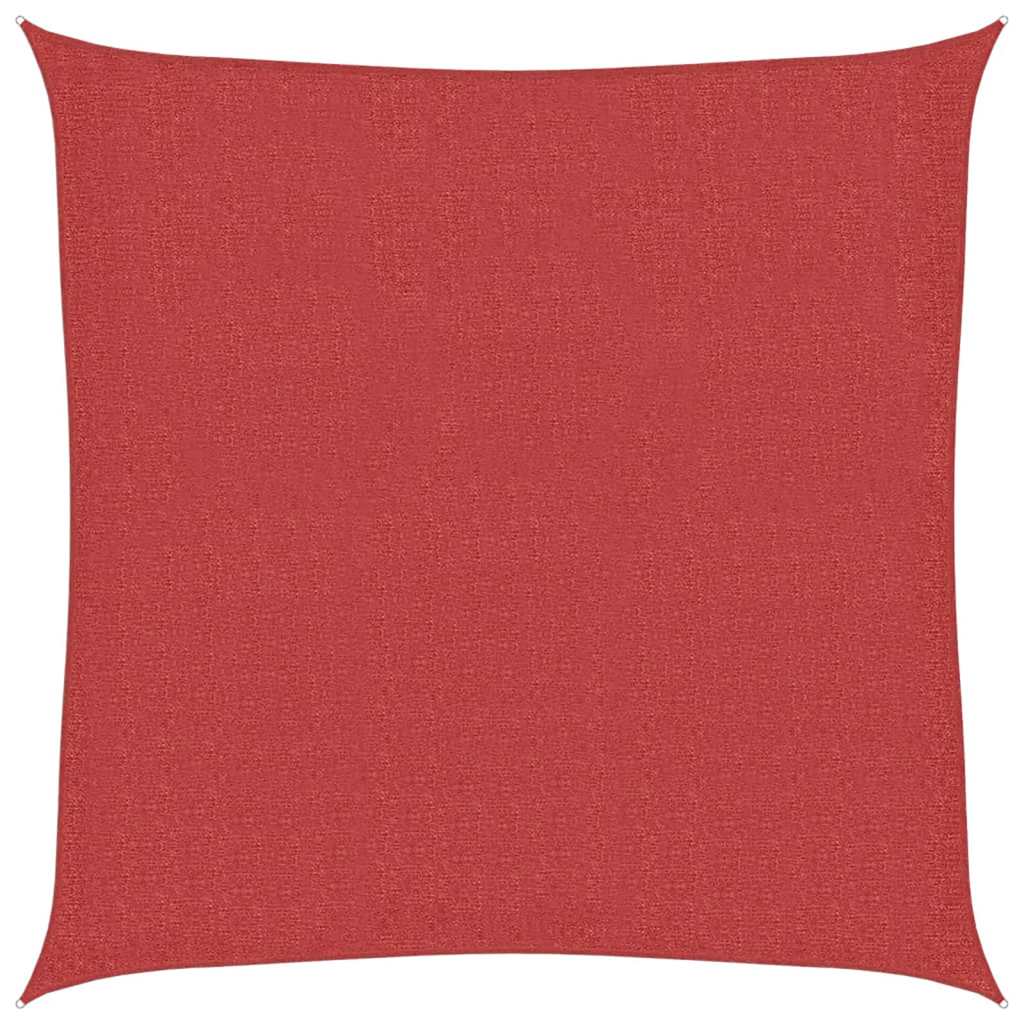 Vela Parasole 160 g/m² Rossa 3,6x3,6 m in HDPE - homemem39