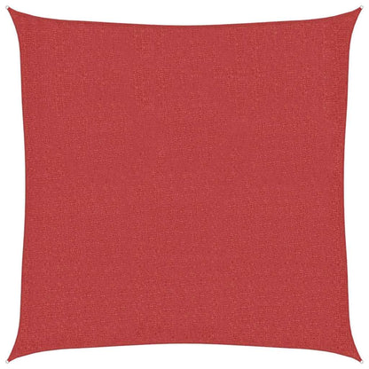 Vela Parasole 160 g/m² Rossa 3,6x3,6 m in HDPE - homemem39