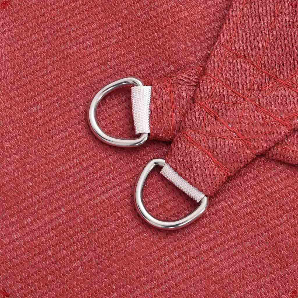 Vela Parasole 160 g/m² Rossa 3,6x3,6 m in HDPE - homemem39