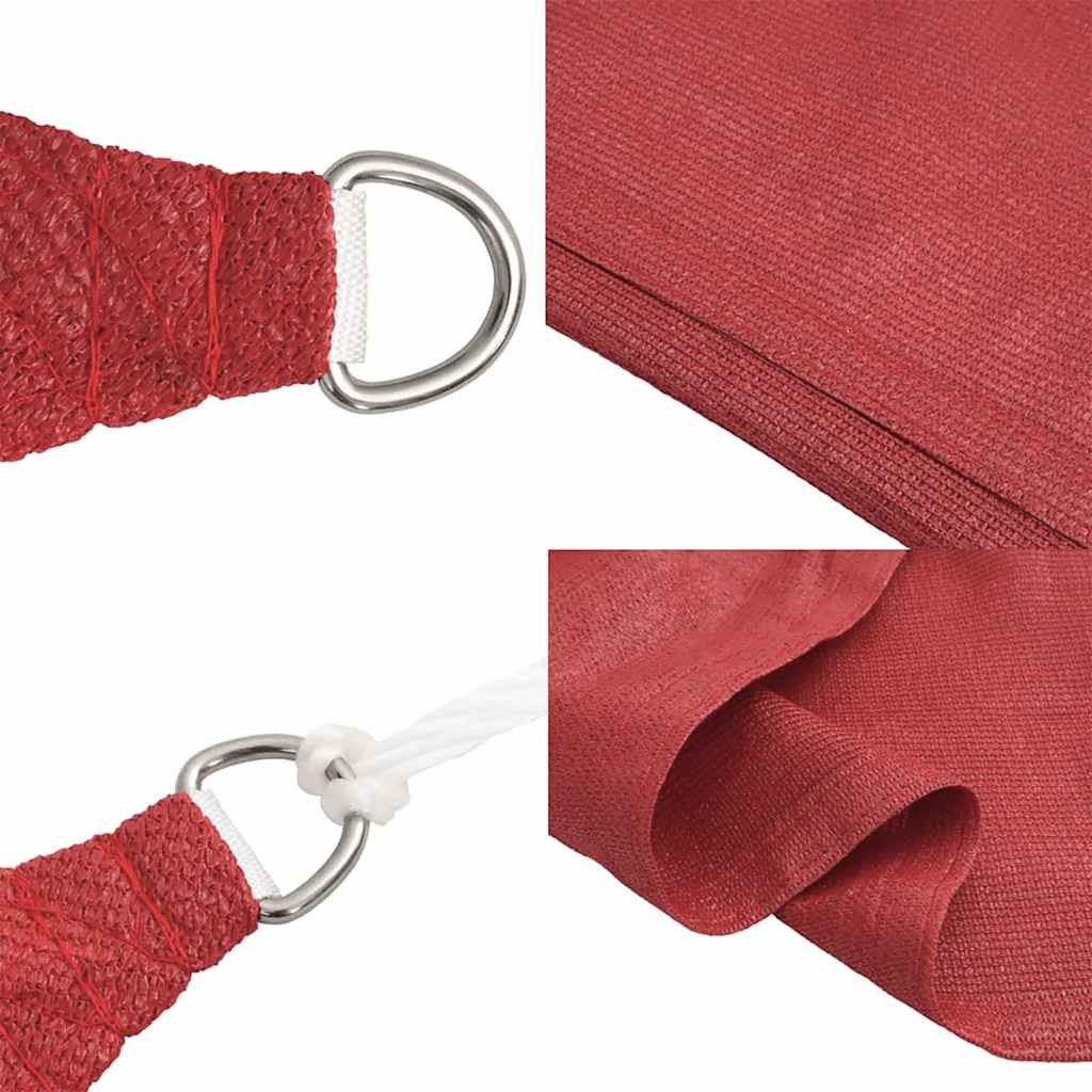 Vela Parasole 160 g/m² Rossa 4x4 m in HDPE