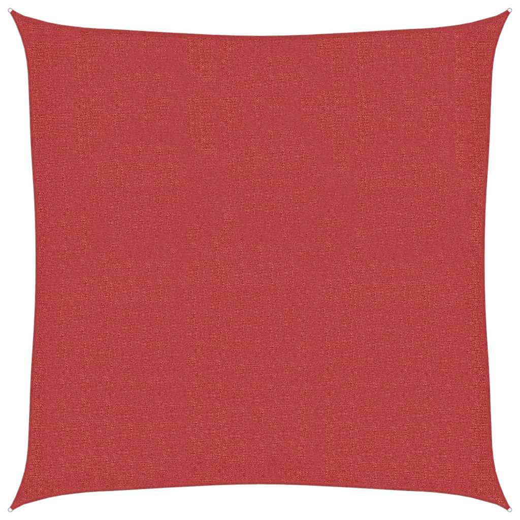Vela Parasole 160 g/m² Rossa 7x7 m in HDPE | homemem39