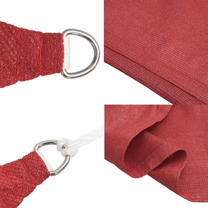 Vela Parasole 160 g/m² Rossa 2,5x3 m in HDPE