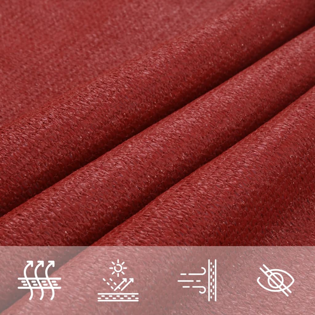 Vela Parasole 160 g/m² Rossa 3x4,5 m in HDPE