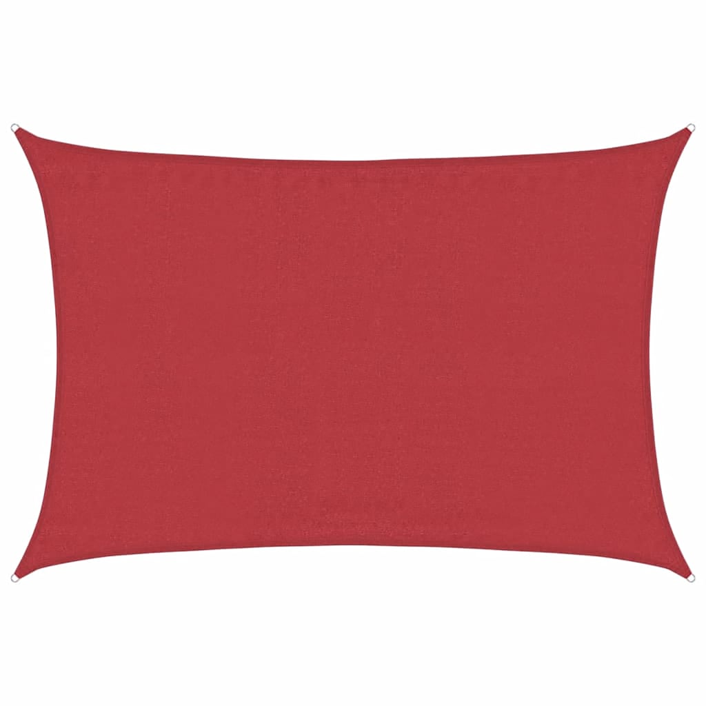 Vela Parasole 160 g/m² Rossa 3,5x5 m in HDPE