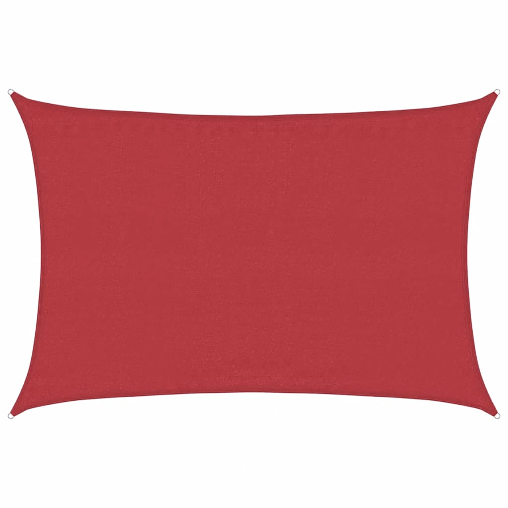 Vela Parasole 160 g/m² Rossa 3,5x5 m in HDPE