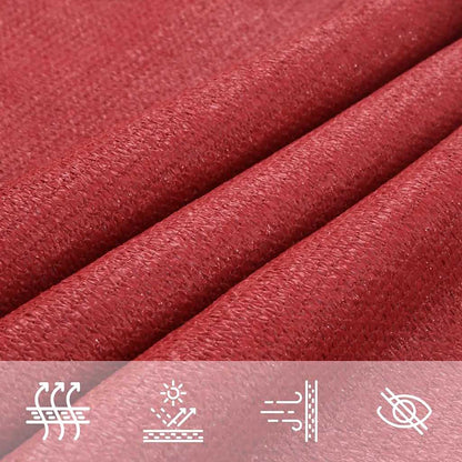 Vela Parasole 160 g/m² Rossa 3,5x5 m in HDPE | homemem39