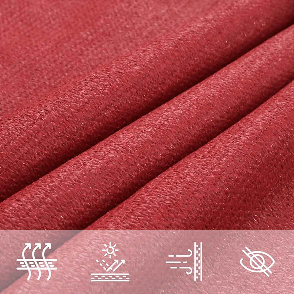 Vela Parasole 160 g/m² Rossa 5x8 m in HDPE
