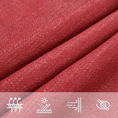 Vela Parasole 160 g/m² Rossa 5x8 m in HDPE