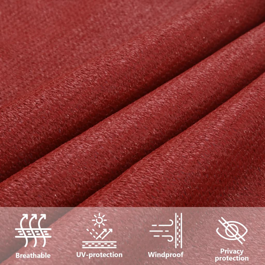 Vela Parasole 160 g/m² Rossa 3/4x2 m in HDPE