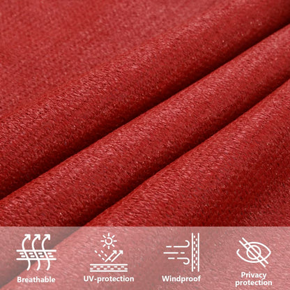 Vela Parasole 160 g/m² Rossa 3/4x2 m in HDPE