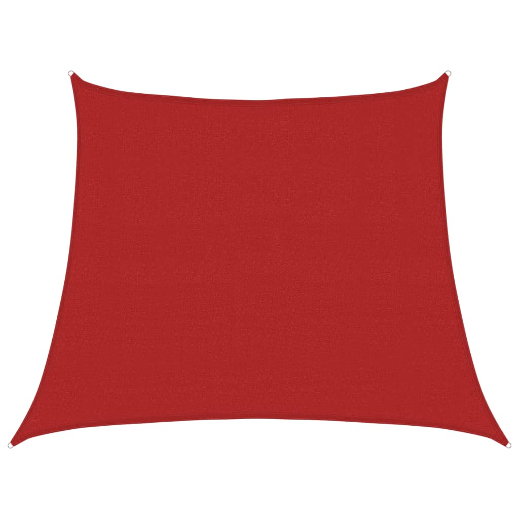 Sunshade Sail 160 g/m² Red 3/4x3 m in HDPE