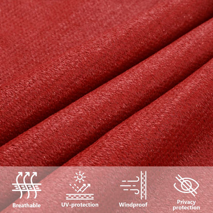 Sunshade Sail 160 g/m² Red 3/4x3 m in HDPE