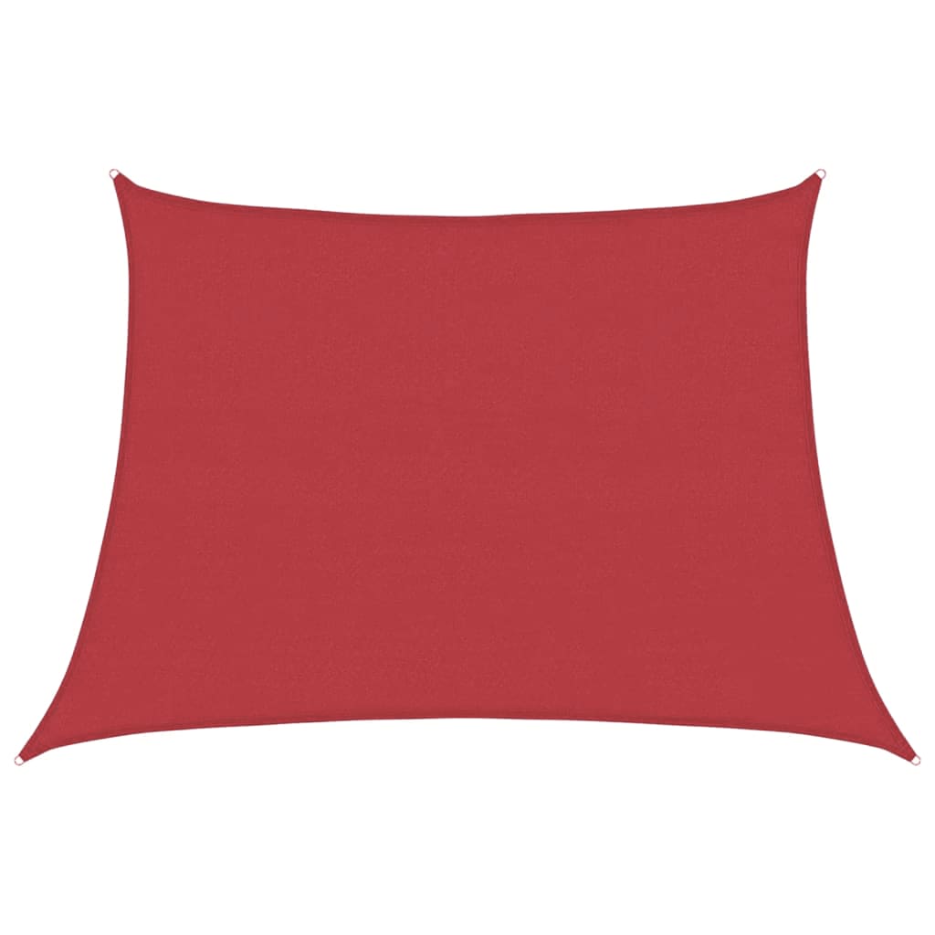 Vela Parasole 160 g/m² Rossa 4/5x3 m in HDPE - homemem39