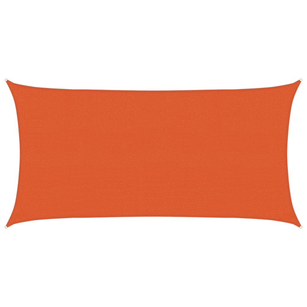 Vela Parasole 160 g/m² Arancione 2,5x4,5 m in HDPE | homemem39