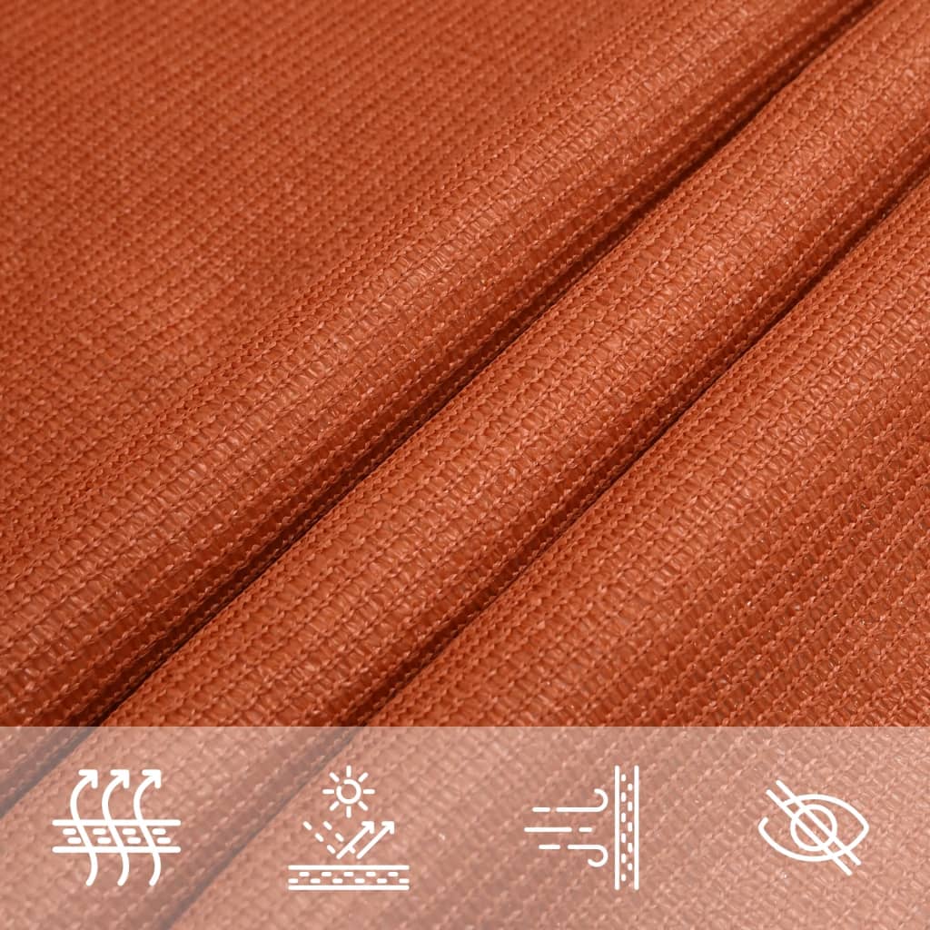 Vela Parasole 160 g/m² Arancione 2,5x5 m in HDPE | homemem39