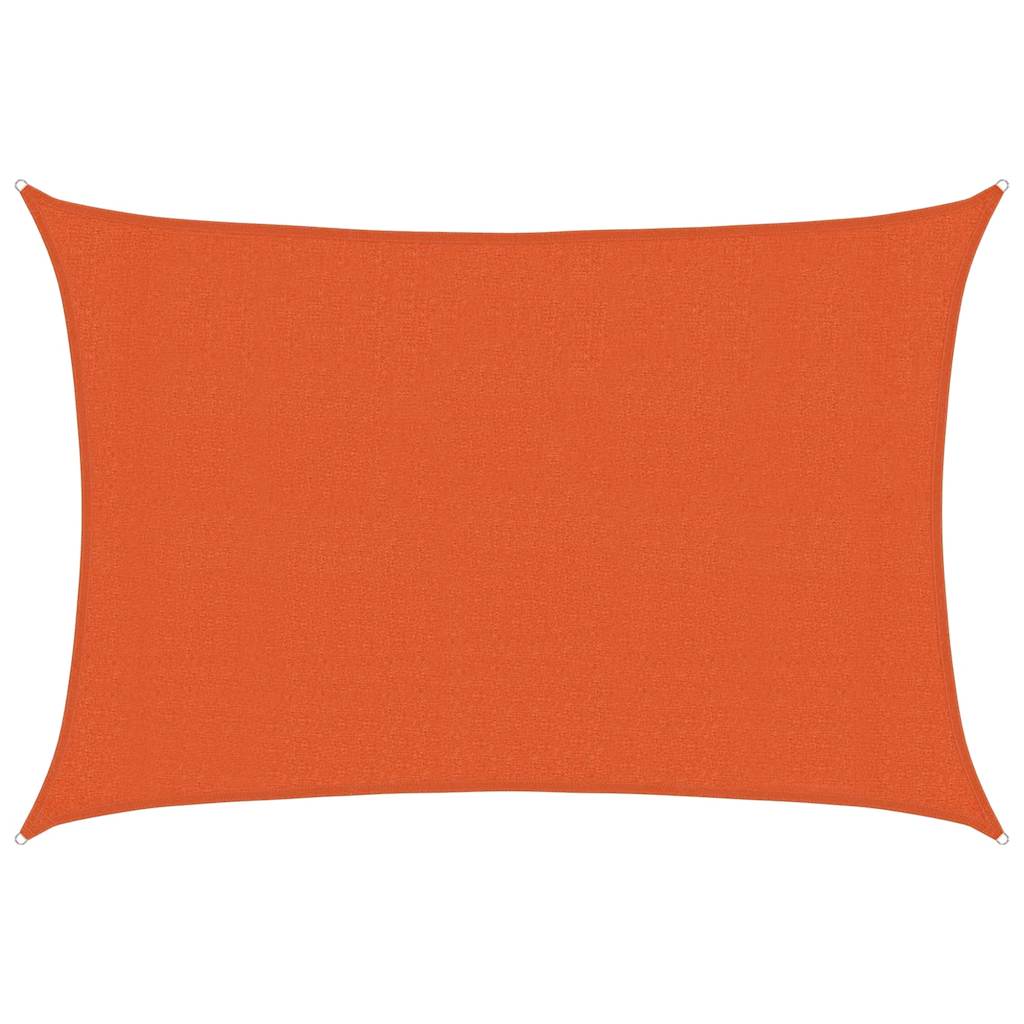 Vela Parasole 160 g/m² Rettangolare Arancione 3x4,5 m in HDPE | homemem39