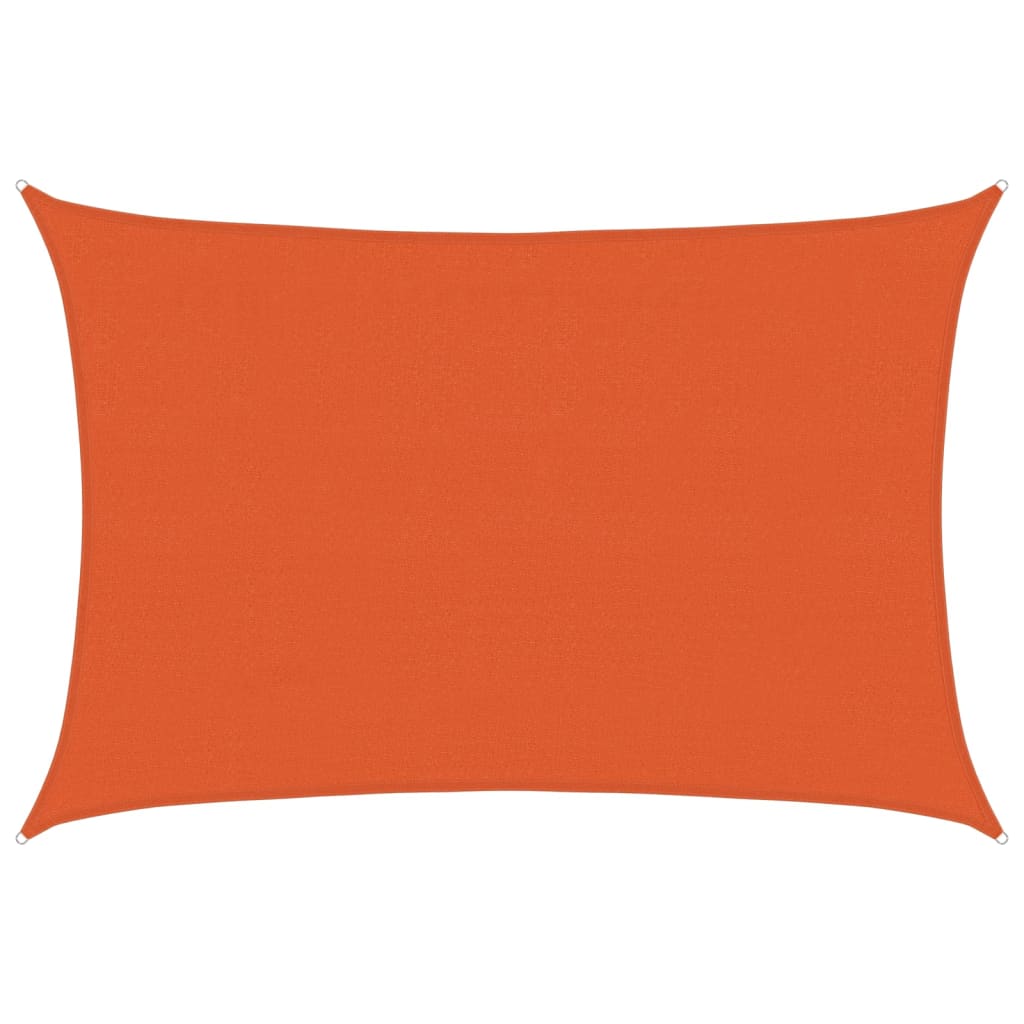 Vela Parasole 160 g/m² Rettangolare Arancione 4x5 m in HDPE | homemem39