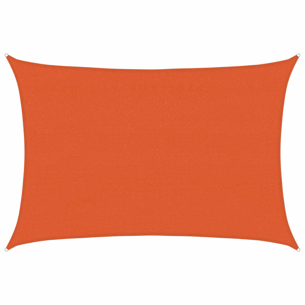 Vela Parasole 160 g/m² Rettangolare Arancione 4x5 m in HDPE