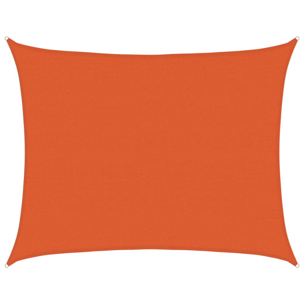Vela Parasole 160 g/m² Rettangolare Arancione 6x7 m in HDPE | homemem39