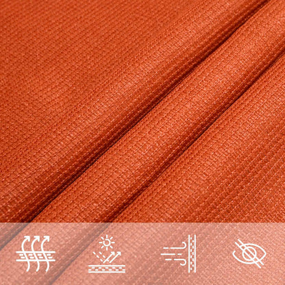 Vela Parasole 160 g/m² Rettangolare Arancione 6x7 m in HDPE | homemem39