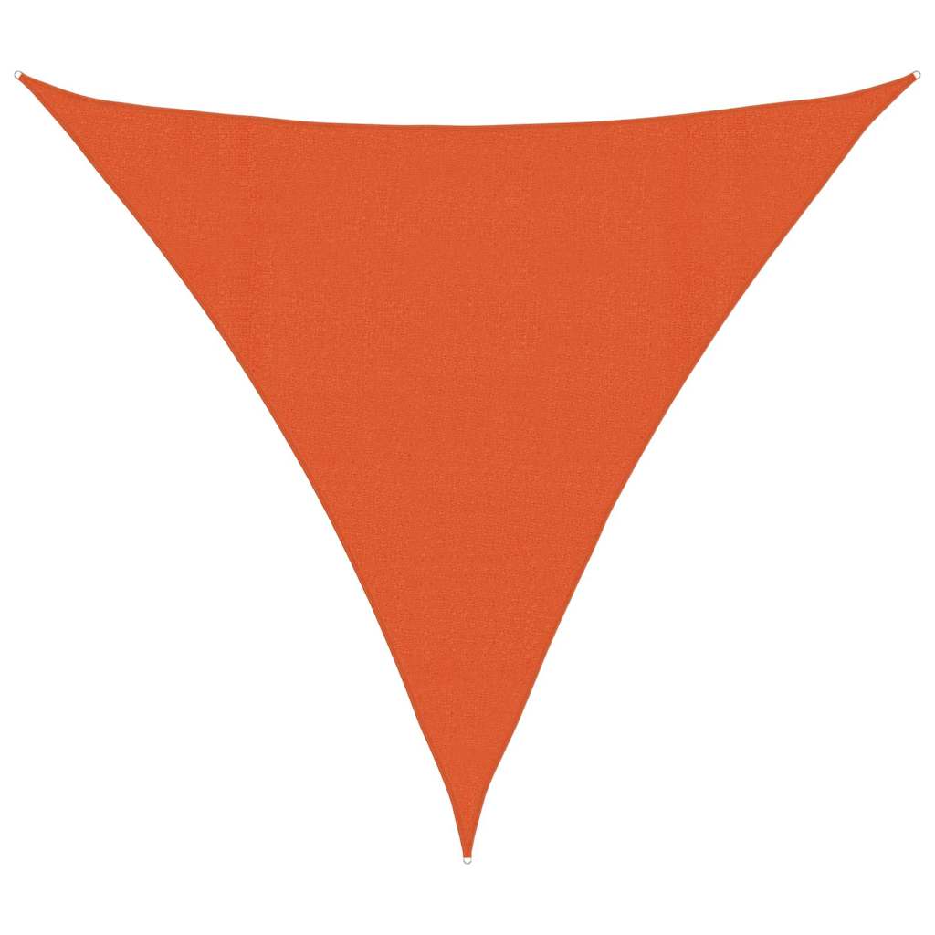 Vela Parasole 160 g/m² Arancione 4x4x4 m in HDPE