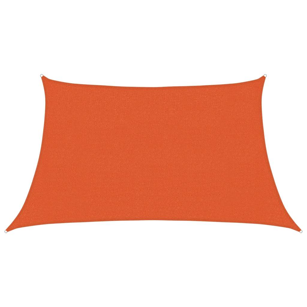 Vela Parasole 160 g/m² Trapezio Arancione 3/4x2 m in HDPE | homemem39